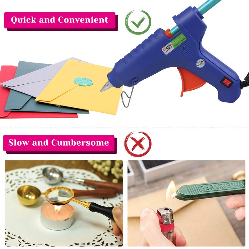 Paxcoo 26pcs Wax Seal Sticks for Stamps, Letters and Crafts - Glue Gun Sealing Wax (Assorted Colors) - Image 4
